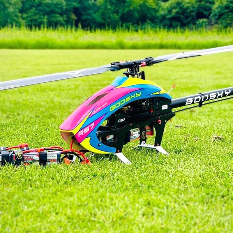 Rc helikopter samolot samolot mężczyźni zabawki dla dzieci Radio latające bezprzewodowe profesjonalne duże Goosky RS7 Heli bez ostrza