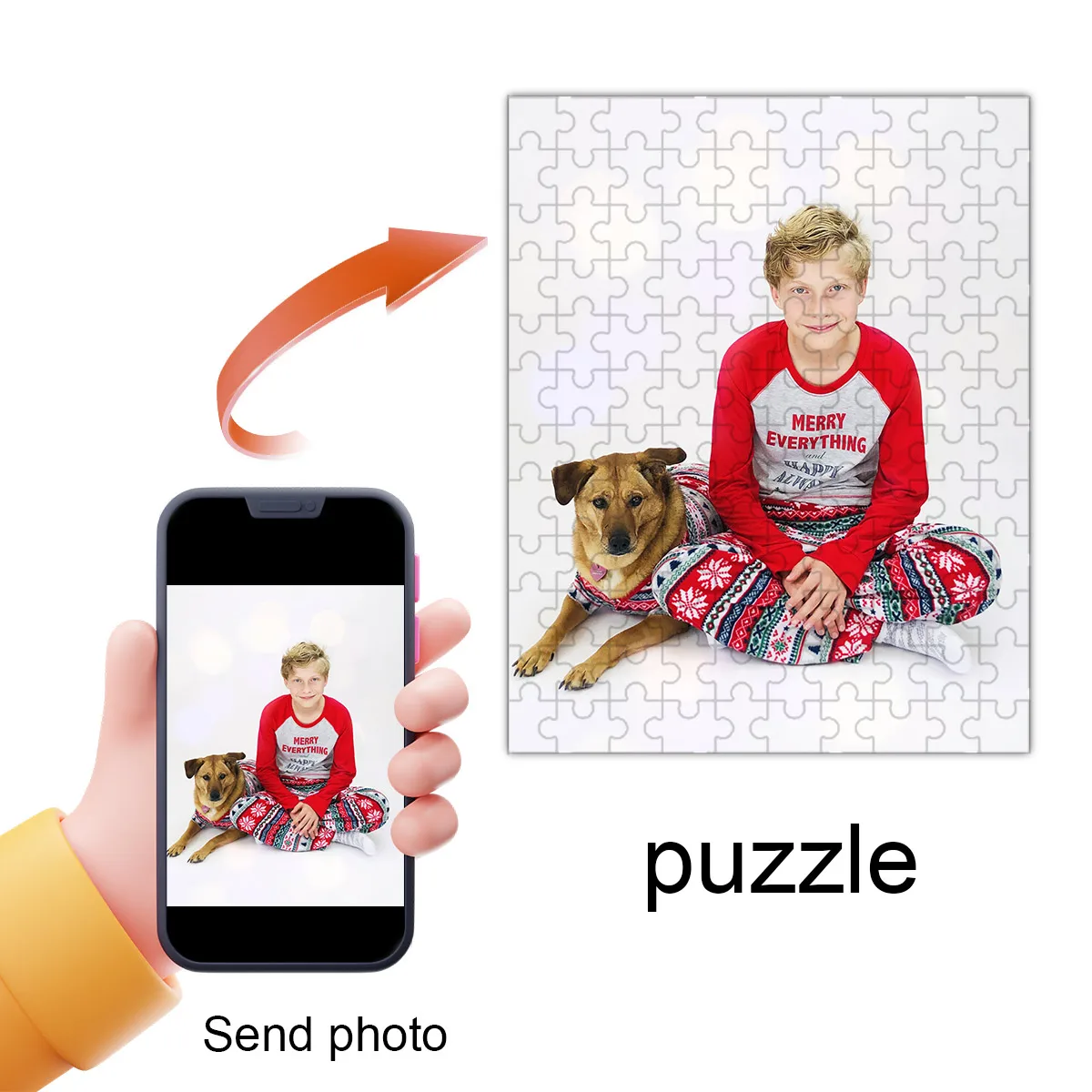 

custom photos send your photos DIY puzzle customizable to add your picture, Pet commemoration, Mother's Day Party gifts