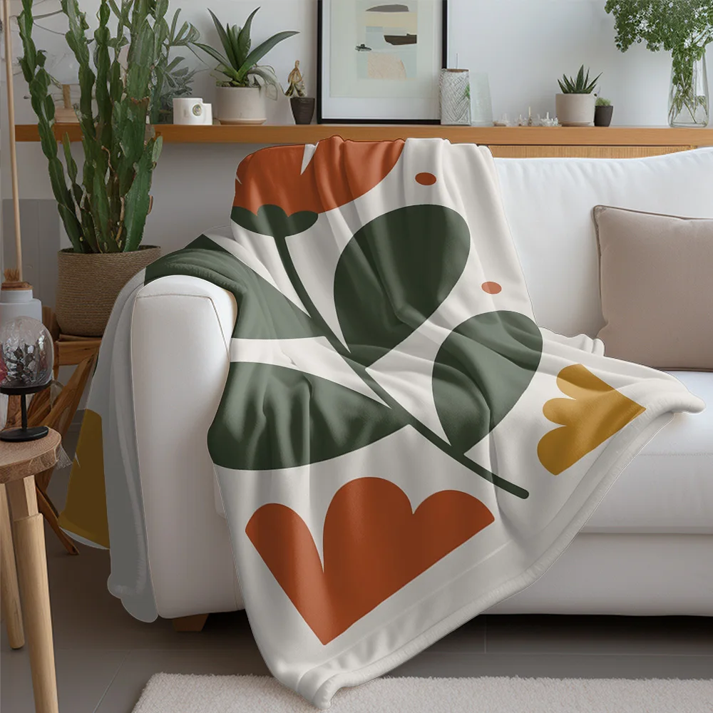 بطانية رمي أريكة مرقعة هندسية تجريدية للأطفال والمراهقين والكبار بطانية سرير مزخرفة هدية #2