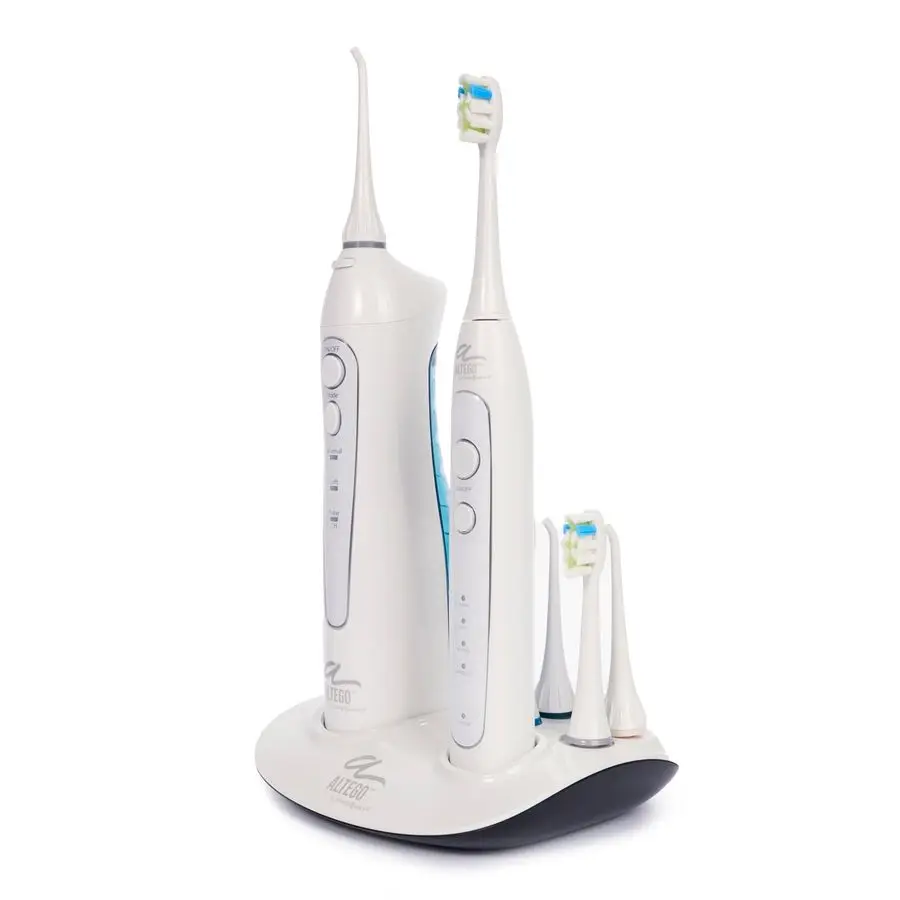 Altego UltraSonic Combo Set, Portable Electric Toothbrush and Water Flosser, Cordless Oral Irrigator and Rechargeable Dental Kit
