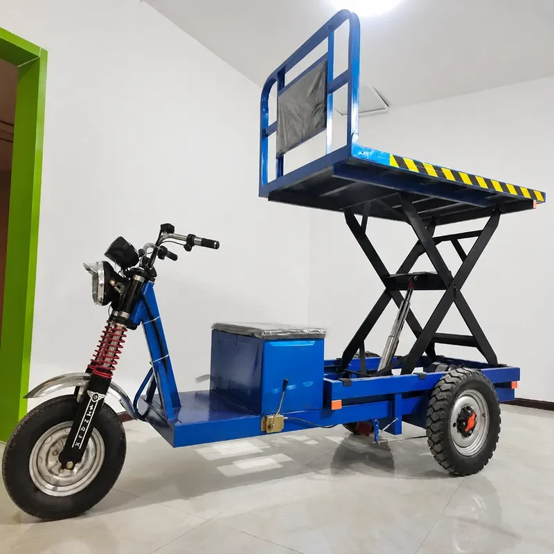 Customizable Large Three Wheel Electric Dump Truck New Energy Lifting Platform Vehicle Labor Saving Riding Cargo Transporter