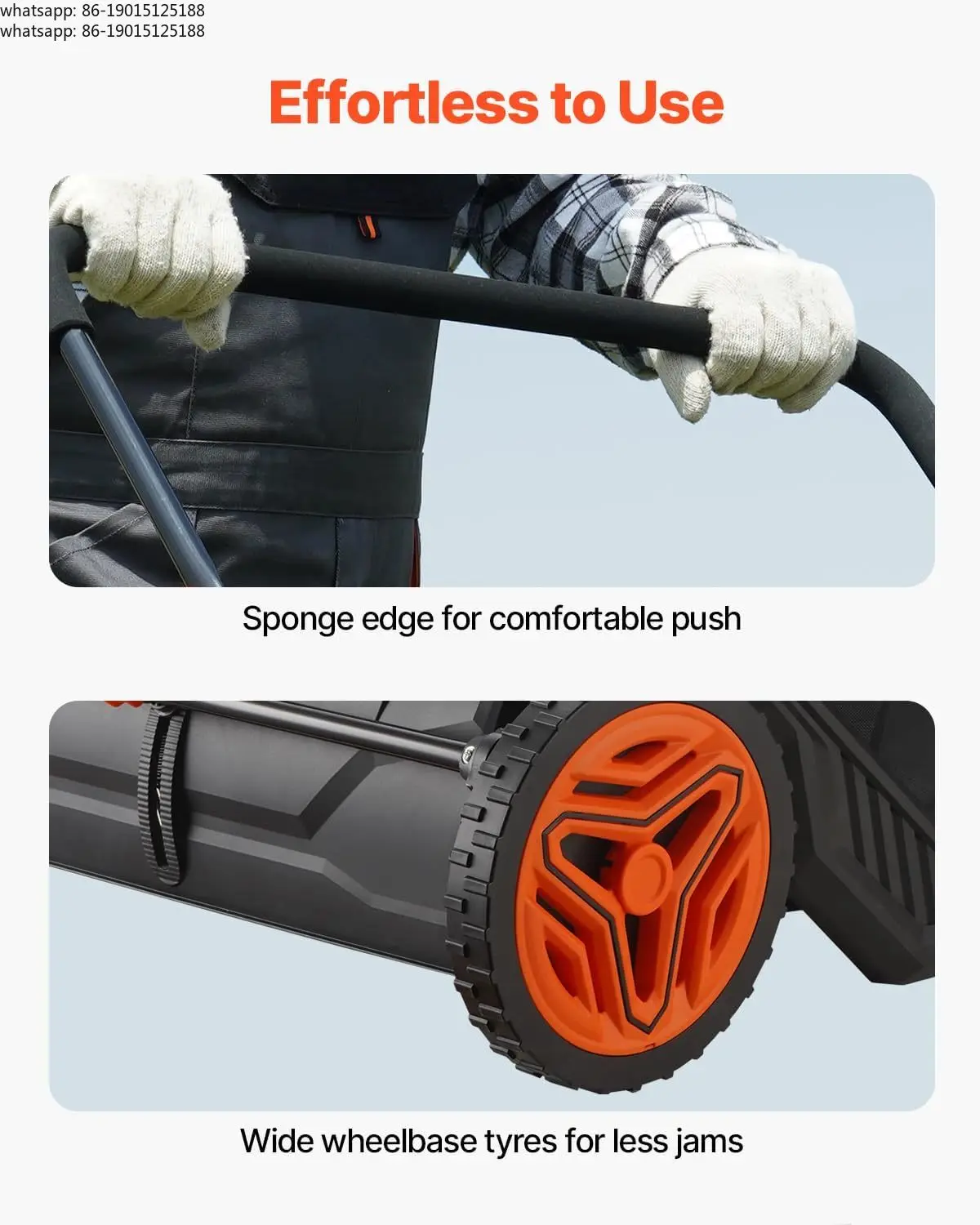 21inch Leaf &Grass Collector, Heavy Duty Thickened Steel Durable to Use with Large Capacity 3.5 cu.ft.Mesh Collection Hopper Bag