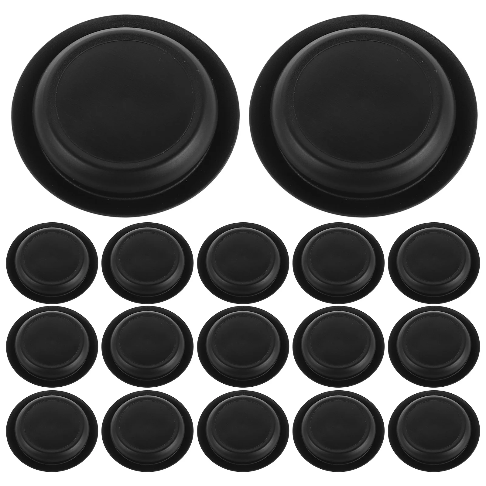 30pcs Car Door Rubber Hole Plugs 32Mm Universal Sealing Pad Thick Shock Absorption Protector For Bumper Trunk Edge Guard
