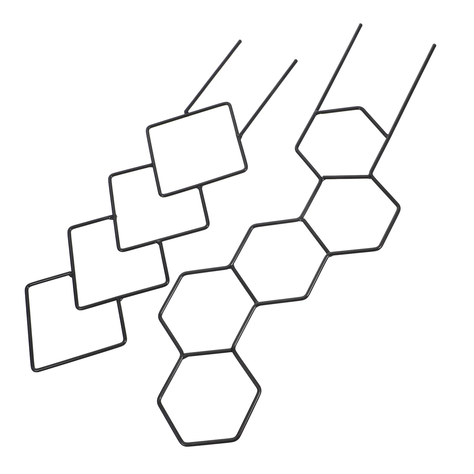 

2 Pcs Plant Climbing Frame Sturdy Metal Trellis Vine Support Durable Construction Easy Installation Garden Decor