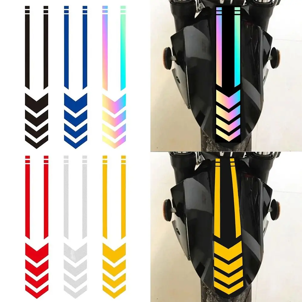 Veiligheid Rijden Decoratie Pijl Strepen Spatbord Stickers Motor Reflecterende Stickers Refit Accessoires Auto Motor Scooter
