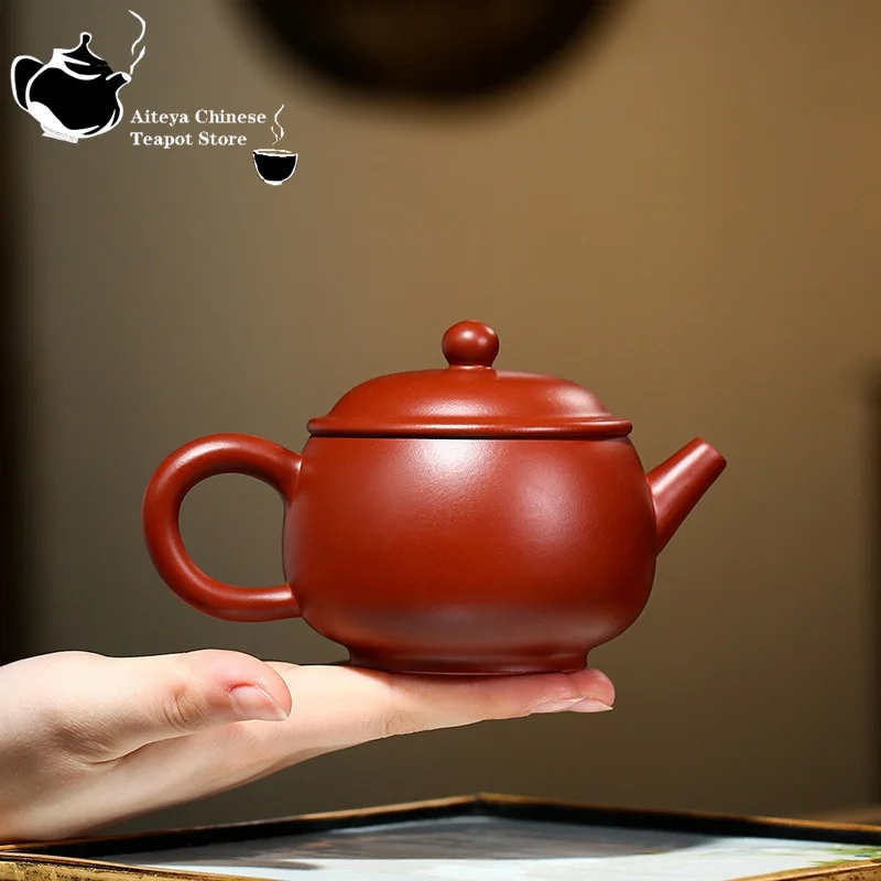 Yixing Purple Clay Pot, Handmade, Dahongpao, Yurun, Kung Fu Tea Set, Chinese Tea Pot, 250ml Health Pot