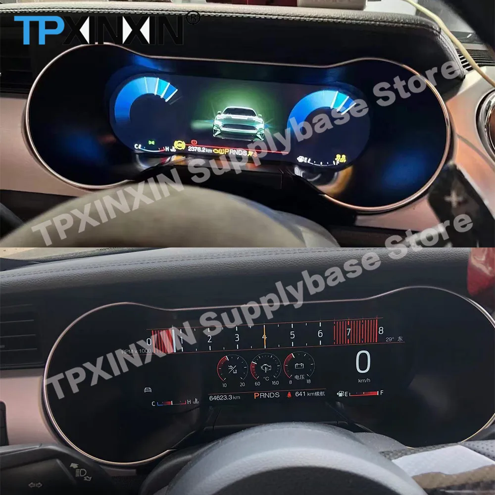 Android Digital Performance Display Dashboard Speed Table Car Virtual For Ford Mustang 2015 2016 2017 2018 2019 2020 2021-2023