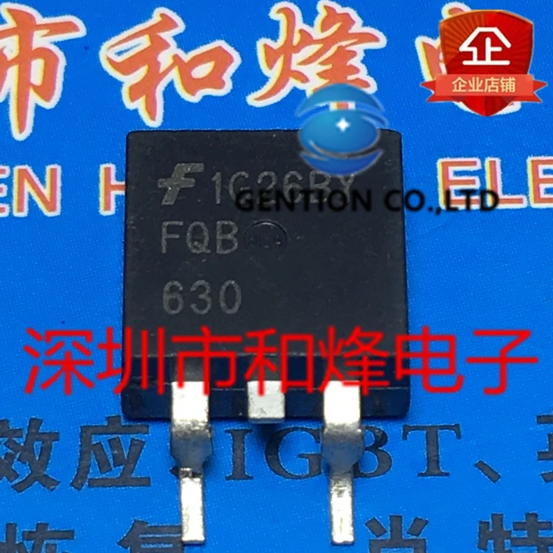 

10PCS FQB630 TO-263 9A 200V in stock 100% new and original