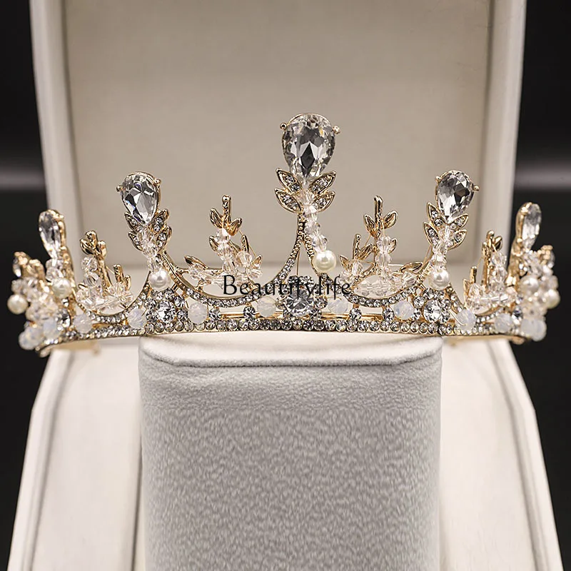 Super Fairy Bridal Headdress Wedding Crown Women's Simple and Elegant