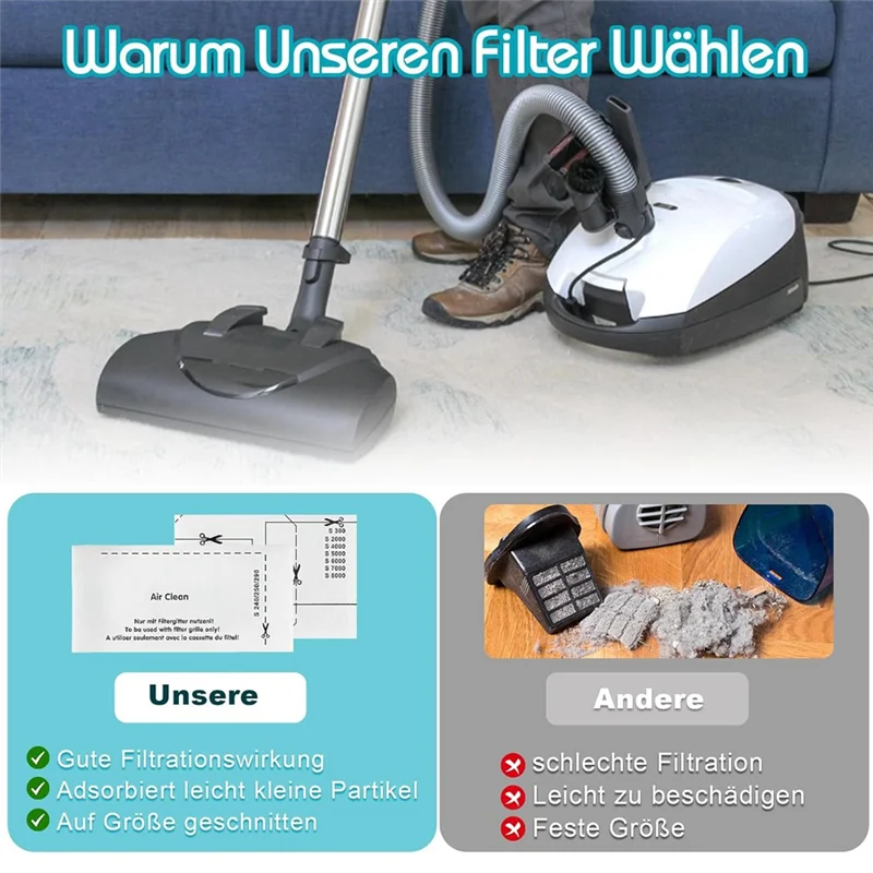 A44T Essential 14Pcs Motor And Vacuum Cleaner Filter Kit For  Complete C1/2/3, High-Quality Replacements