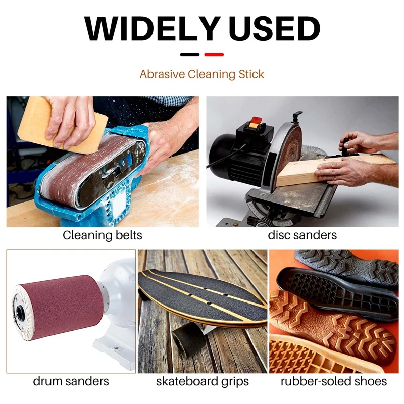 2 PCS Cleaning Eraser Stick For Abrasive Sanding Belts,Natural Rubber Eraser For Cleaning Sandpaper,Skateboard Shoes