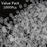 1000 durable tattoo ink cup set - easy to grip, leak proof cap - essential tool for tattoo artists