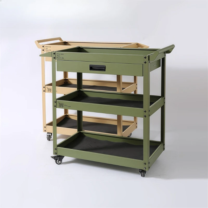 

trolley Nordic ins style cafe oil painting room trolley storage integrated storage trolley cold rolled steel durable