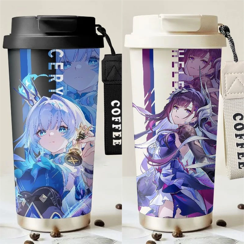 

Игра аниме 2025 New Honkai: Star Rail Cos Hysilens Cerydra унисекс, 530 мл, простая и теплая чашка для двойного питья, подарок на день рождения