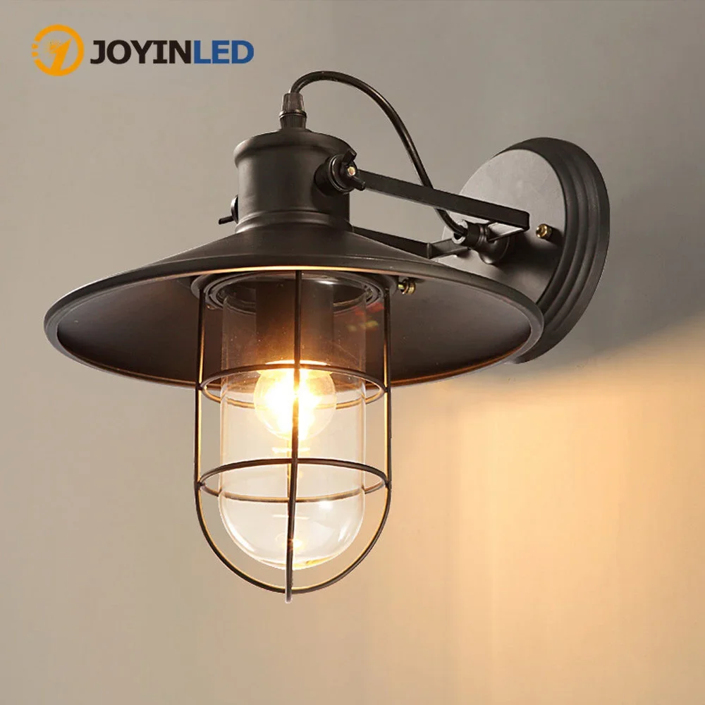 

Vintage Simple Wall Lamp Holder Rotatable Lighting Angle E27 Wall Light Fixture for Bedroom Bar Counter Corridor Indoor Sconce