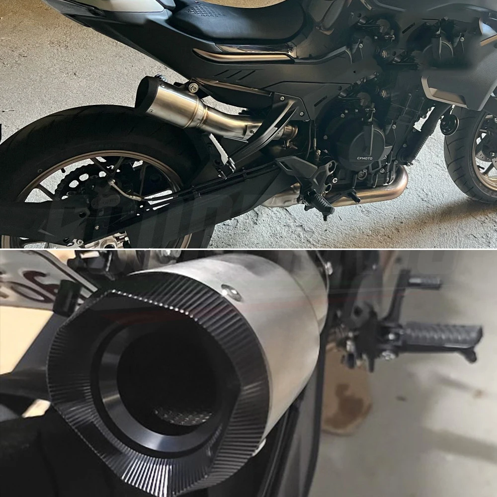 Escape Moto integrated muffler exhaust system Suitable CFMOTO for 800NK NK800 CF800 2023-2025 Connecting Mid Middle Link Pipe