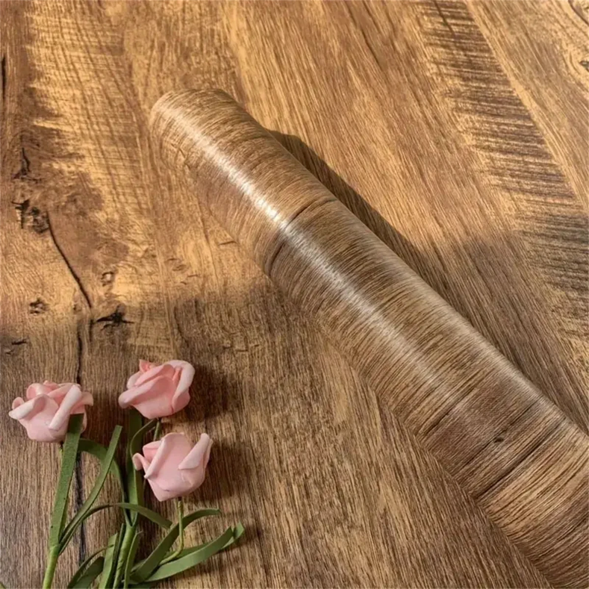 

Обои из ПВХ под дерево, водонепроницаемые самоклеящиеся наклейки, настольный шкаф, шкаф, стол, мебель, ремонт дома, декоративная пленка