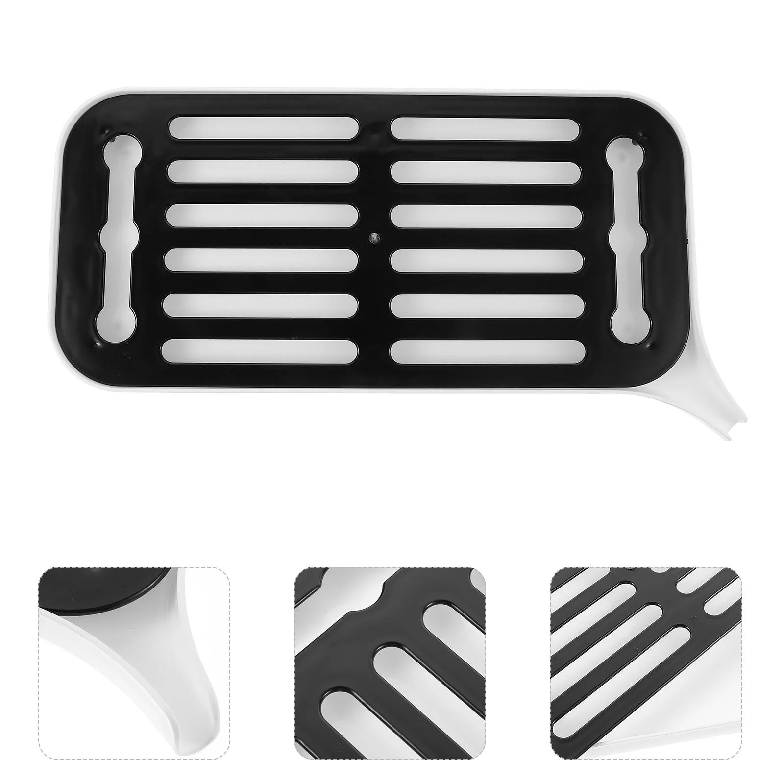 

Dish Drain Tray Kitchen Draining Tray Multi-Functional Diverting Nozzle Tea Cup Dish Holder Drying Rack for Coffee Bar