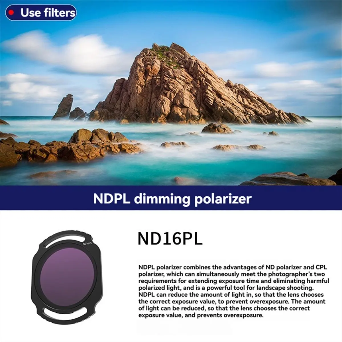 For O4 Air Unit Pro Filter Set ND8PL/ND16PL/ND32PL/ND64PL Filter for O4 Air Unit Pro/Avata2 Drone Accessories