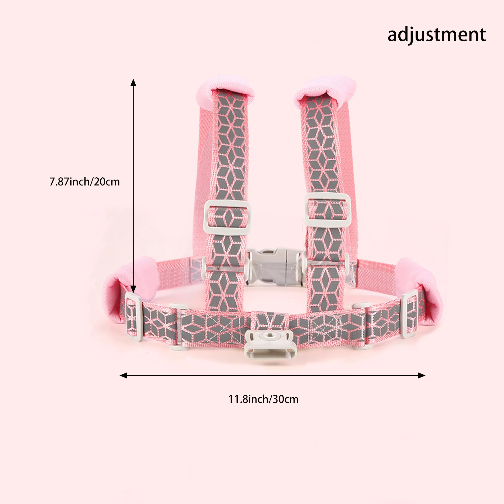مقود حزام للأطفال الصغار 2 في 1، حزام عاكس مع وصلة معصم مضادة للفقد للأطفال من عمر 1 إلى 8 سنوات.