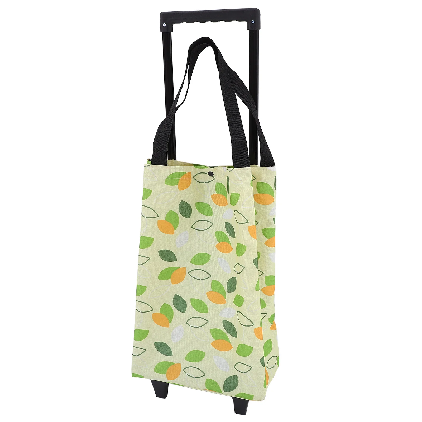 

Foldable Trolley Bag Heavy Duty Shopping Bag with Wheel Large Capacity Reusable Storage Pouch for Outdoor Home Beach Use