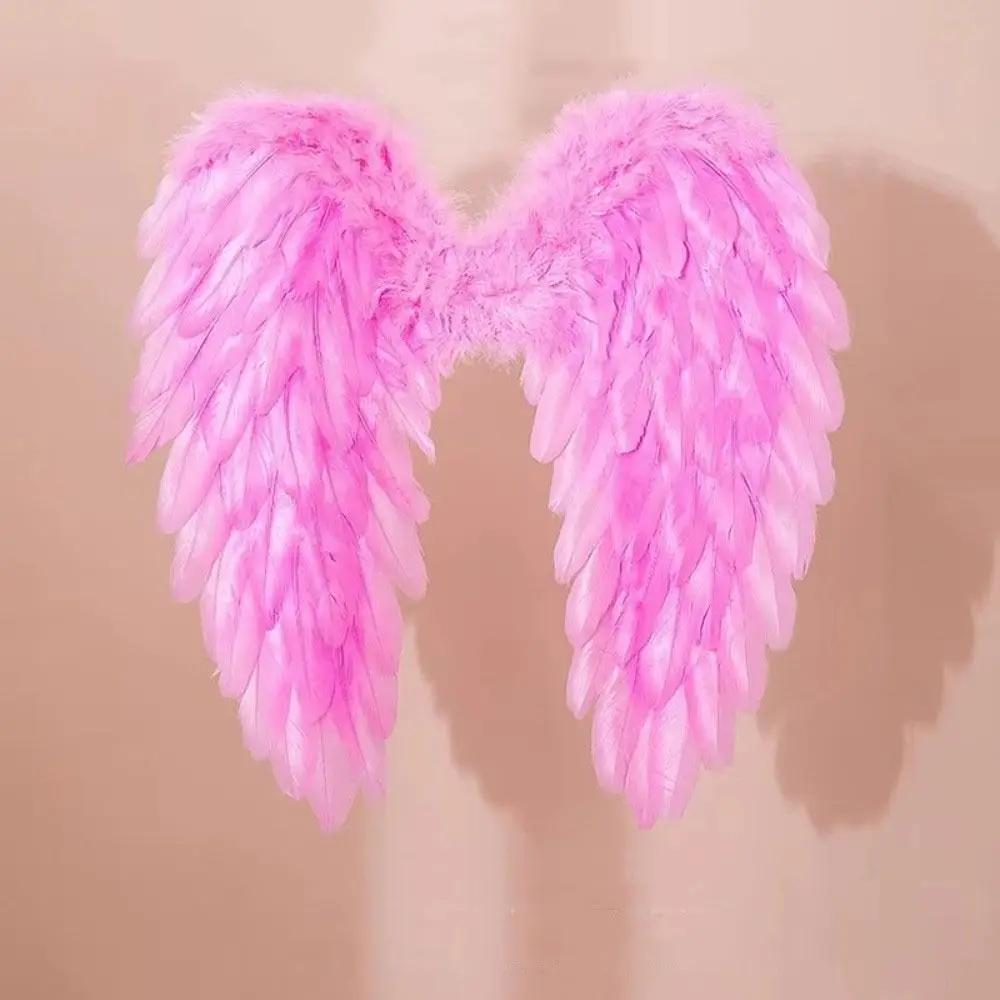 Solid Color Angel Feather Wing Photo Props Large Devil Feather Wing DIY Home Decoration Dance Show Props Halloween Wing Children