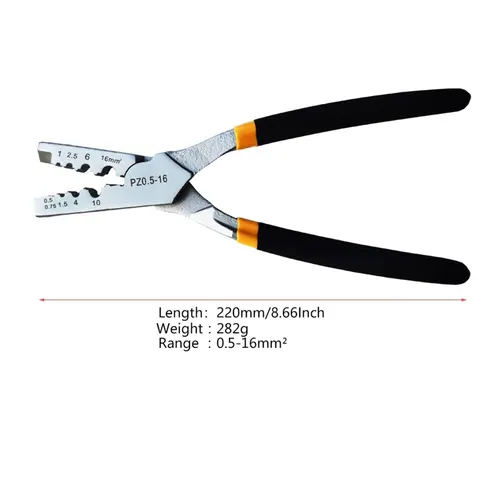 Imagen 2 del producto 250 Uds GT tubo de conexión de cobre junta de alambre pequeño tubo de cobre Terminal Cable lug Bootlace virola Kit con alicates de prensado