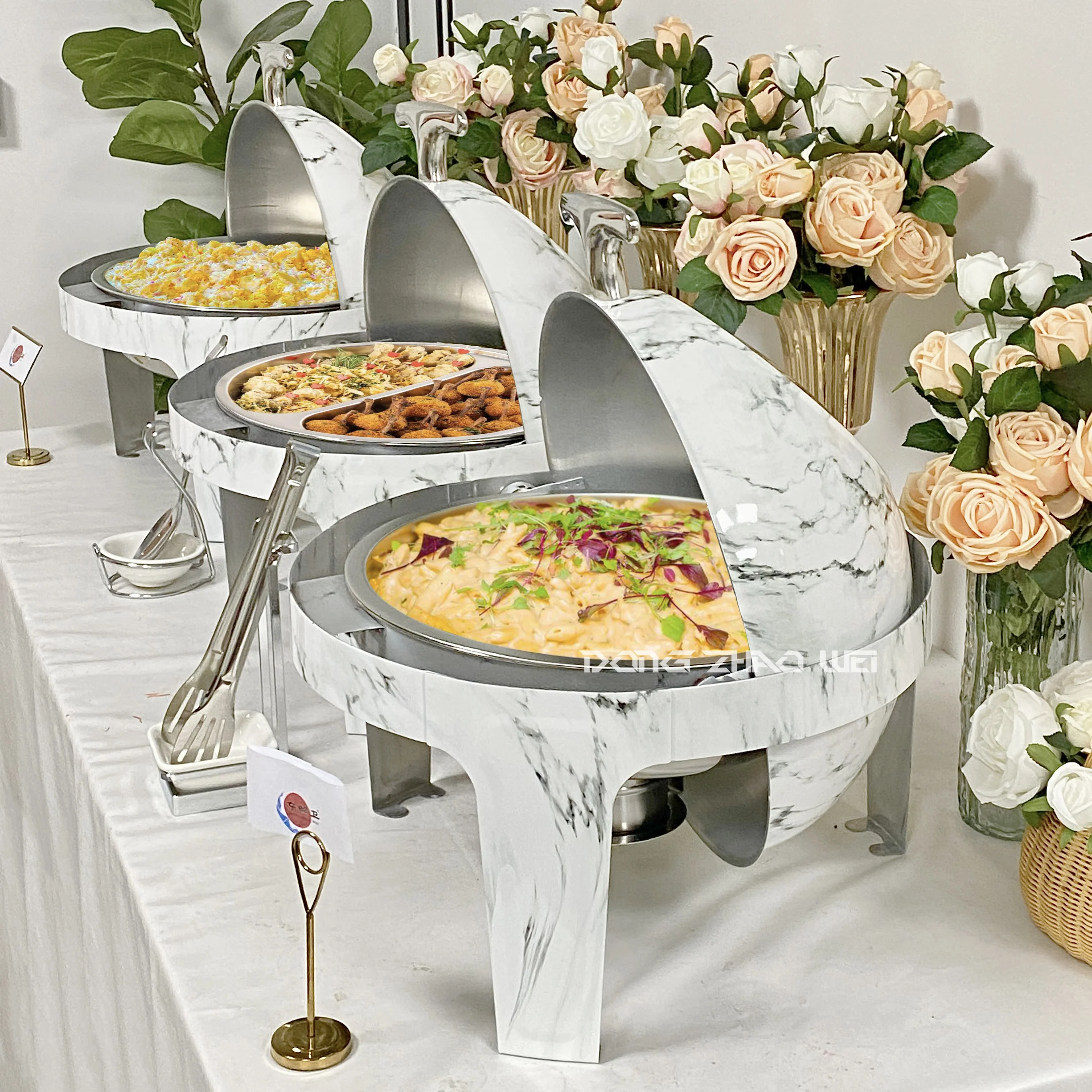 *Catering Kitchenware Set Hot Pot Chafer Dishes Buffet Set Chafing Dishes Buffet Stove Food Buffet Display Warmer for Catering