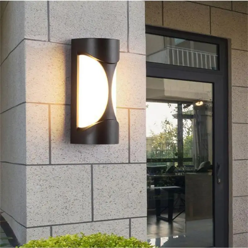 

Rectangular Moisture-proof Wall Lamps Villa Courtyard Garden Entrance Walllamp Rural Outdoor Decor LED Lighting Light Fixture