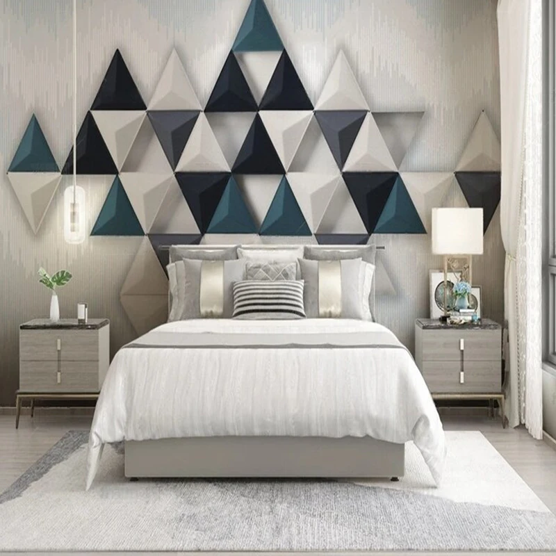 

Original geometric color block abstract picture TV bedroom home decoration background wall painting