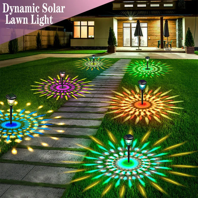 

Dynamic Solar Lawn Light Shadow Lamp Outdoor Light Projection Lamp Pattern Garden Decorative Landscape Lighting Waterproof LED