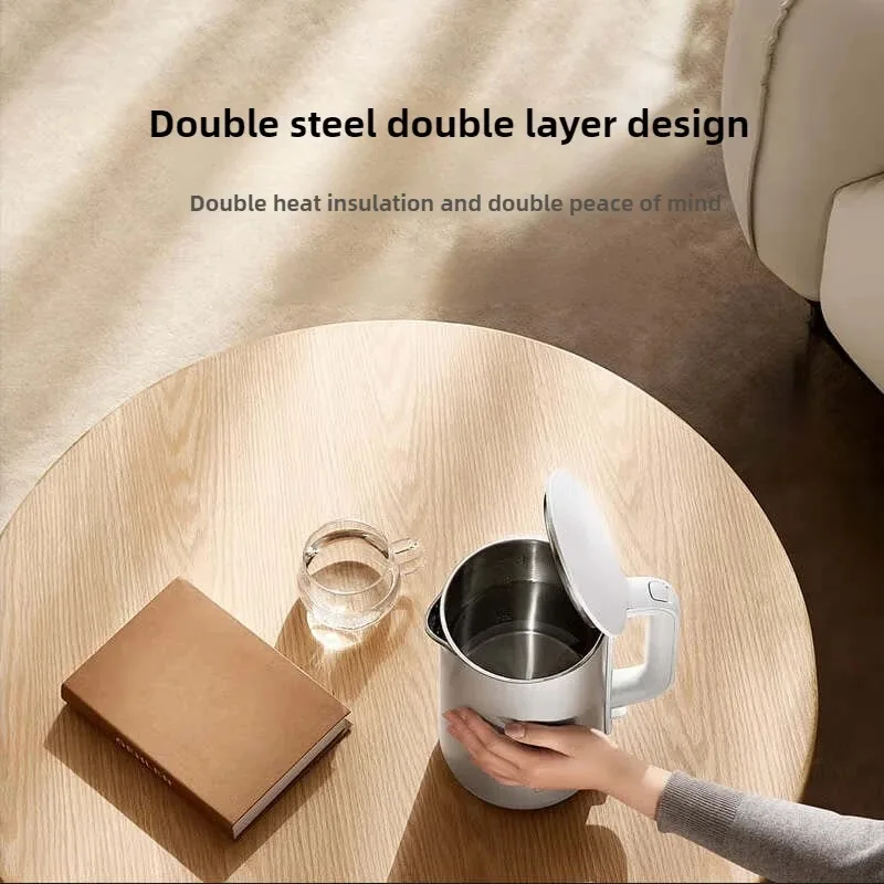 MIJIA Electric Kettle S1 Hot Water Kettle Double Steel Double Layer 316 Stainless Steel 1800W High Power 1.7L Household 220V CN