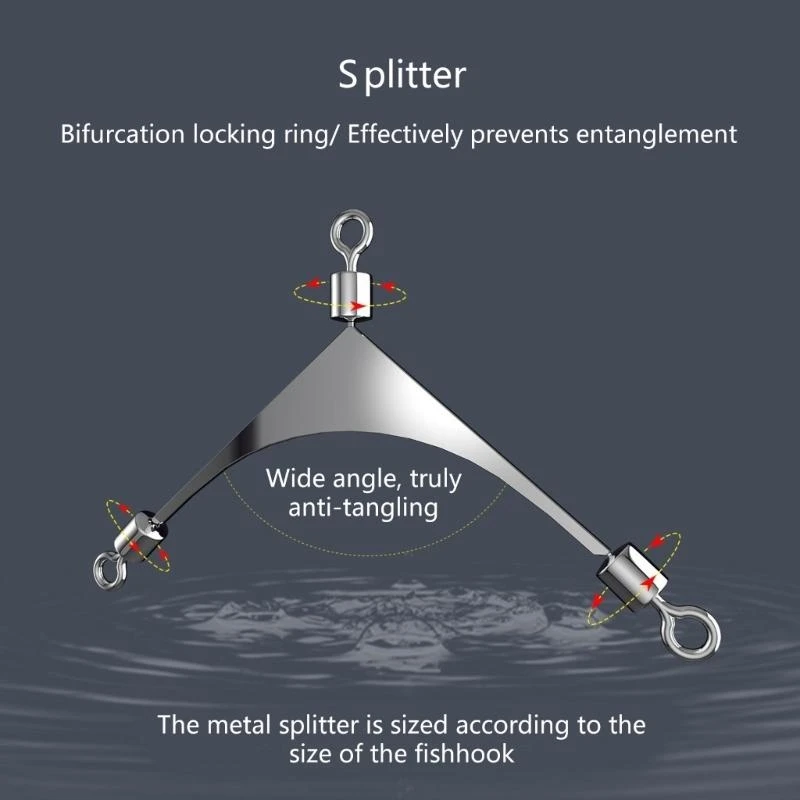 

Steel Fishing Hook Glowing Antiwrap Design Strong Braided Line Tangling Resist