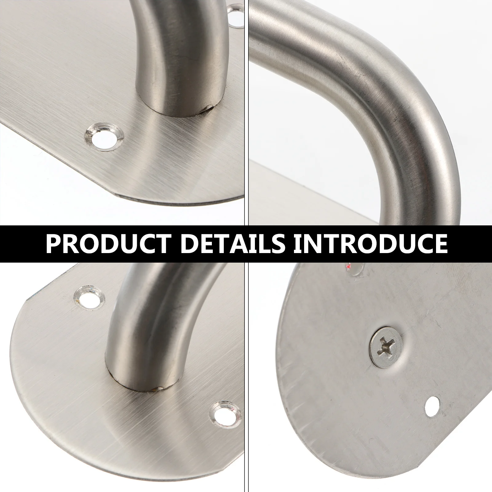 

Elliptical Pull Handle Stainless Steel Modern Door Grab Bar For Glass Door Durable Rustproof Knob