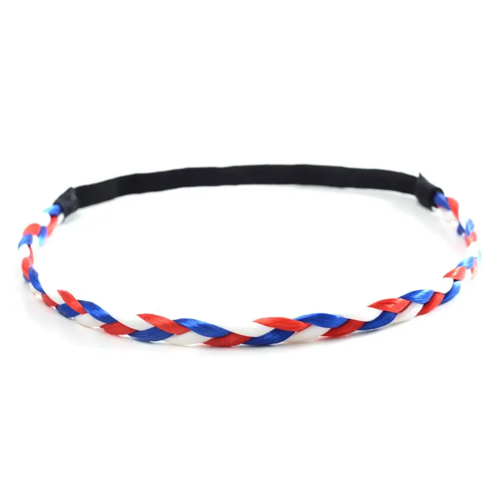 

Fashion Flag Comfortable Chemical Fiber Sports Headband Hair Band for Sports Patriotic Headwear Events