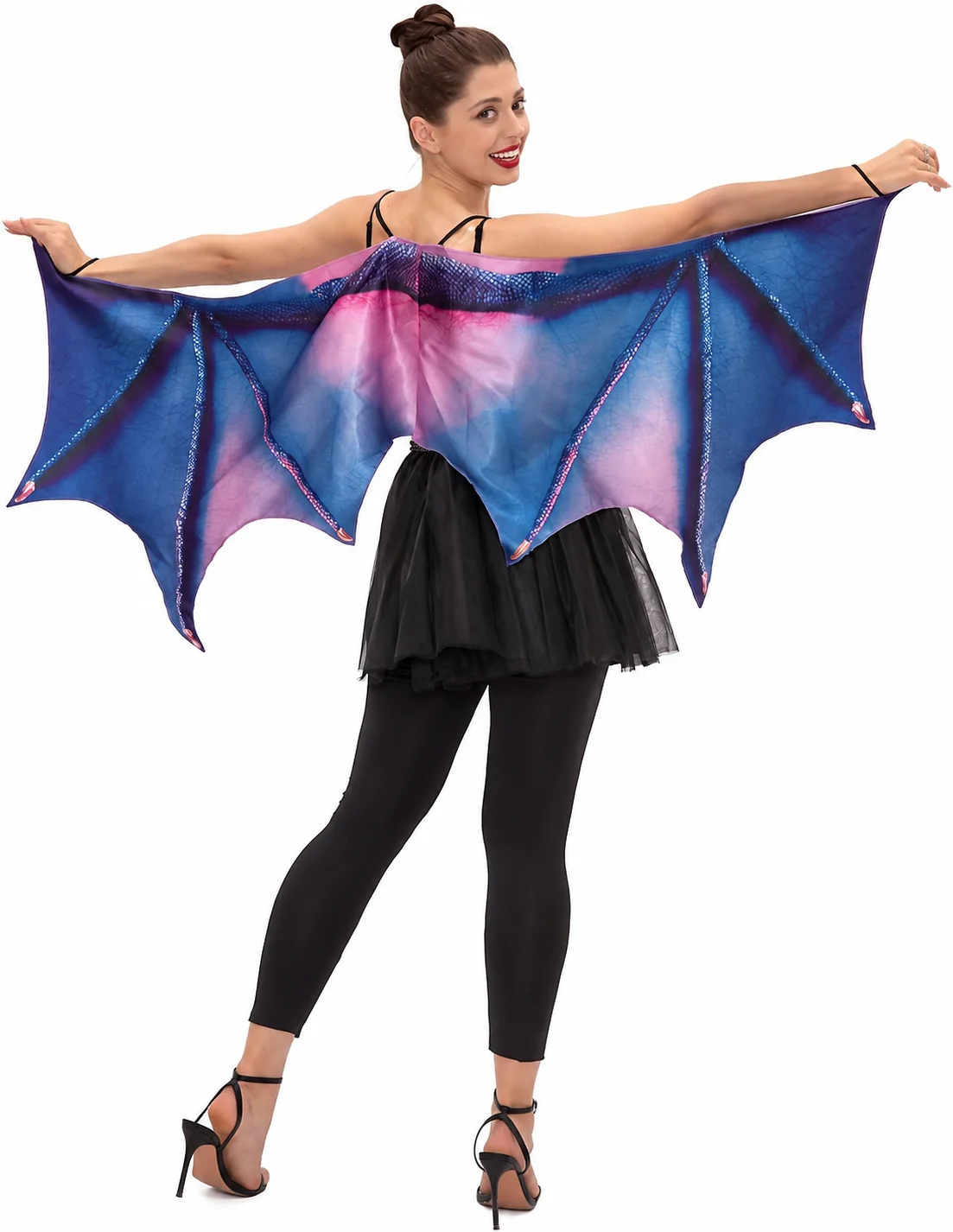 New Cross-Border Halloween Cape: Fantasy Dragon Horns & Wings – Cosplay Prop, Festive Party Costume, and Shawl