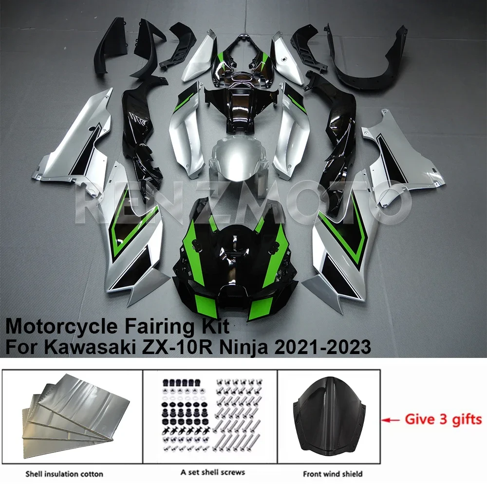 For KAWASAKI ZX10R 2021-2023 Ninja Fairing R/Z KZ3X03 Motorcycle Set Body Kit Decoration Plastic Guard Plate Accessories Shell