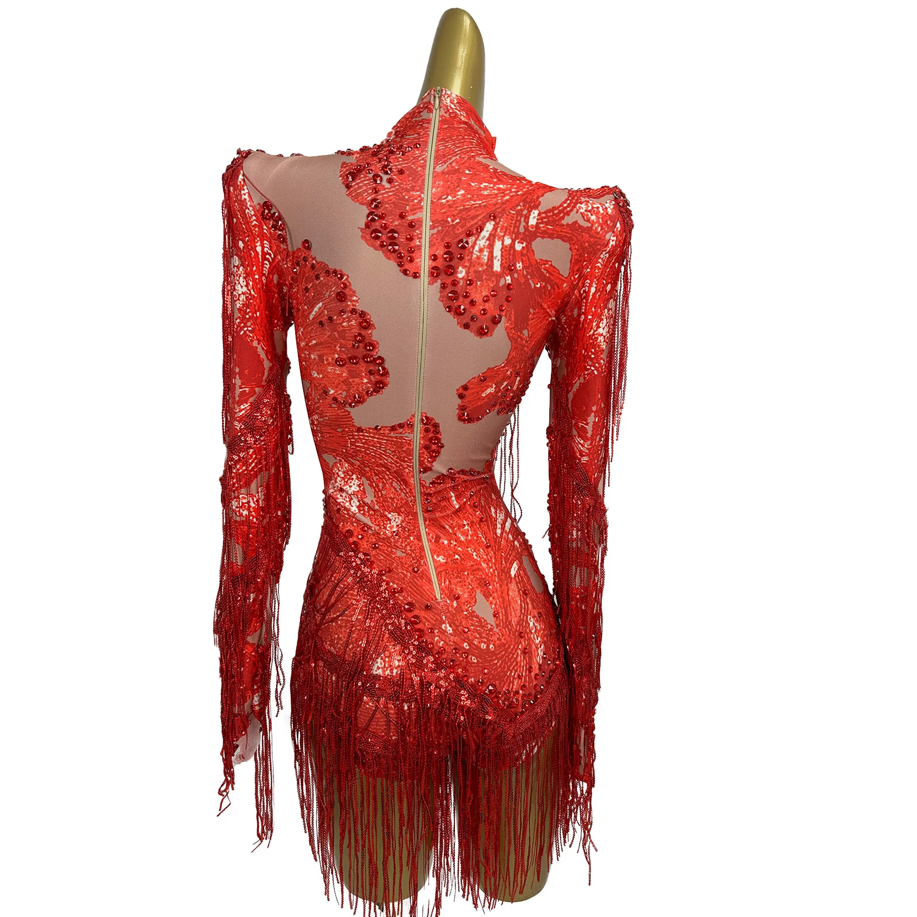 

Модный женский комбинезон Shuangxiu с бриллиантовой бахромой, шорты-комбинезон для выступлений на сцене, наряд для дня рождения, выпускного вечера, бала