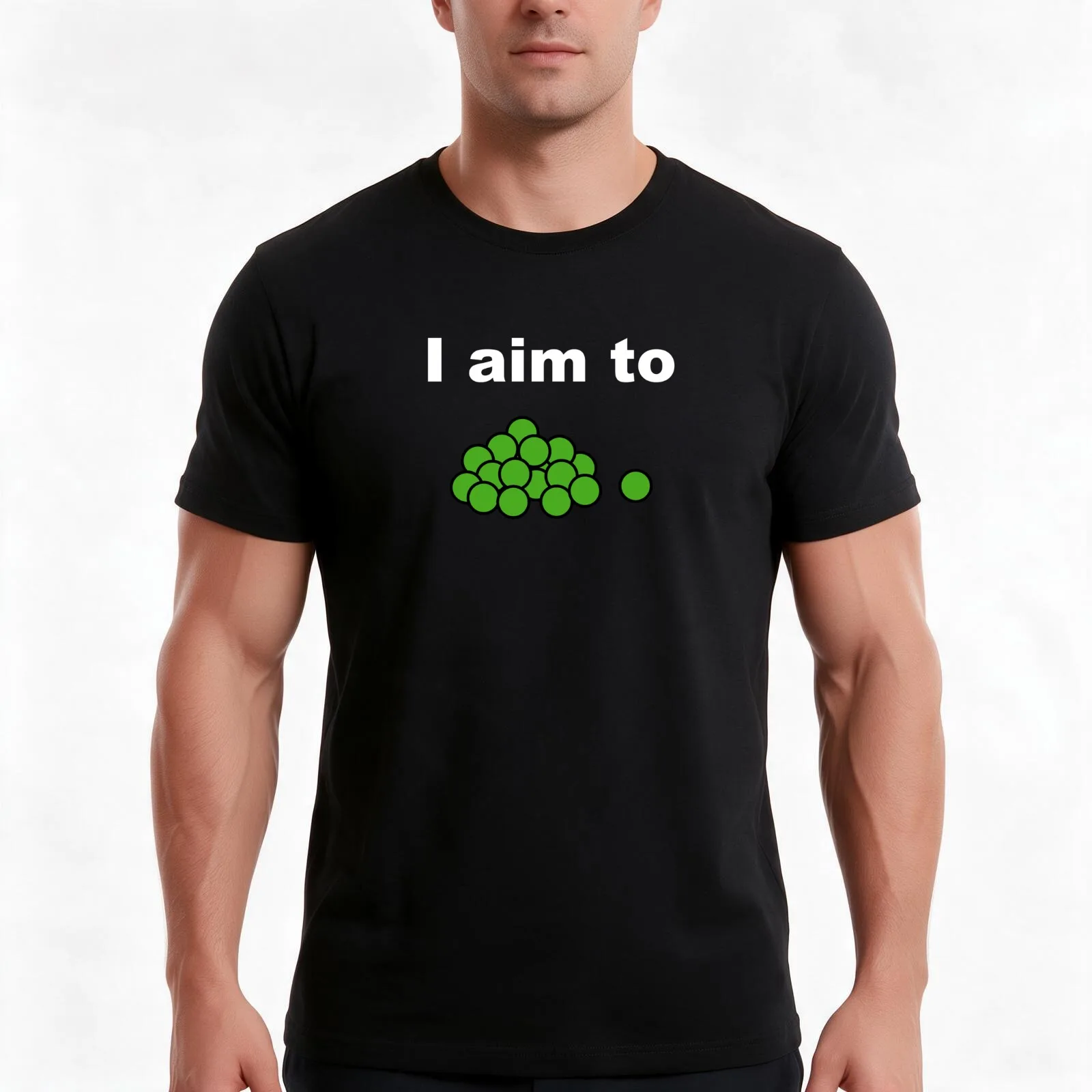 I Aim To Peas T-Shirt Summer Casual Cotton Tee Oversized Streetwear Tops Vintage Graphic Print Loose Fit Short Sleeve
