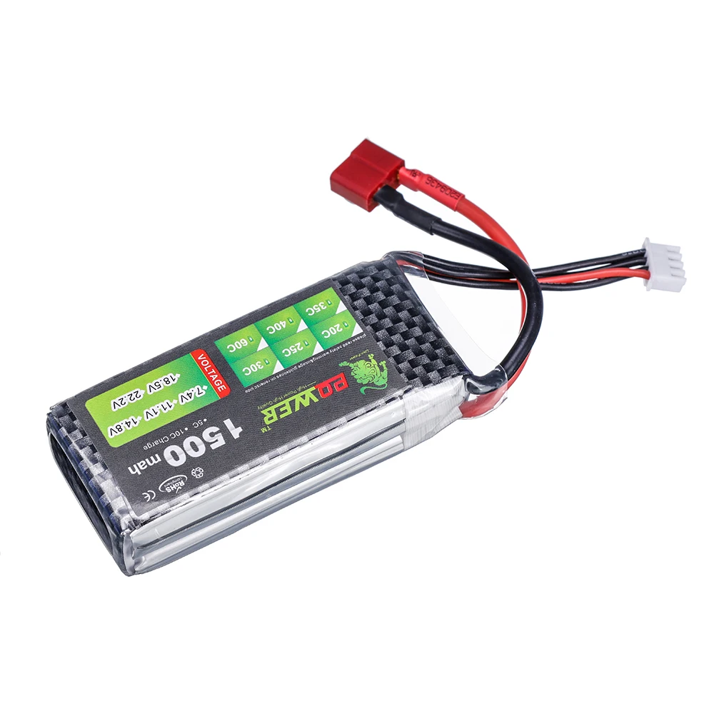 Batteria LIPO 11.1V 3s 1500MAH 1800mah 40C batteria per RC Drone elicottero auto FPV parti della barca con spina T JST XT30 XT60