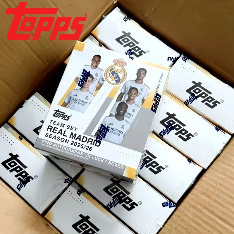 

TOPPS Genuine Juventus Manchester City Real Madrid Sports Trading Collection Cards 2025-2026 Football Team Set Sports Cards
