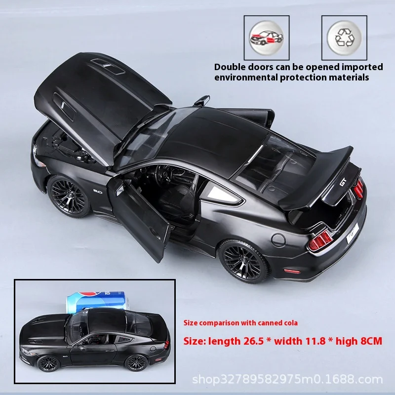 Ford Mustang Car Model Maisto 1:18 Four-Door Simulation Alloy Car Model Ornaments Collection Toy Gifts