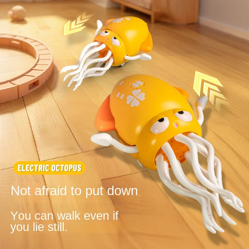 Magic Dancing Octopus Elektrische Inktvis Sensing Ontsnapping Obstakel vermijden Octopus Kinderen Decompressie Vissen Speelgoed Cadeau