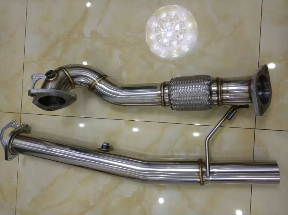 3'' Downpipe for audi 1.8T A3 S3 TT Quattro Mk1 Typ 8N S3 Mk1 Typ 8L turbo pipe for SEAT LEON 1.8T CUPRA R exhaust pipe