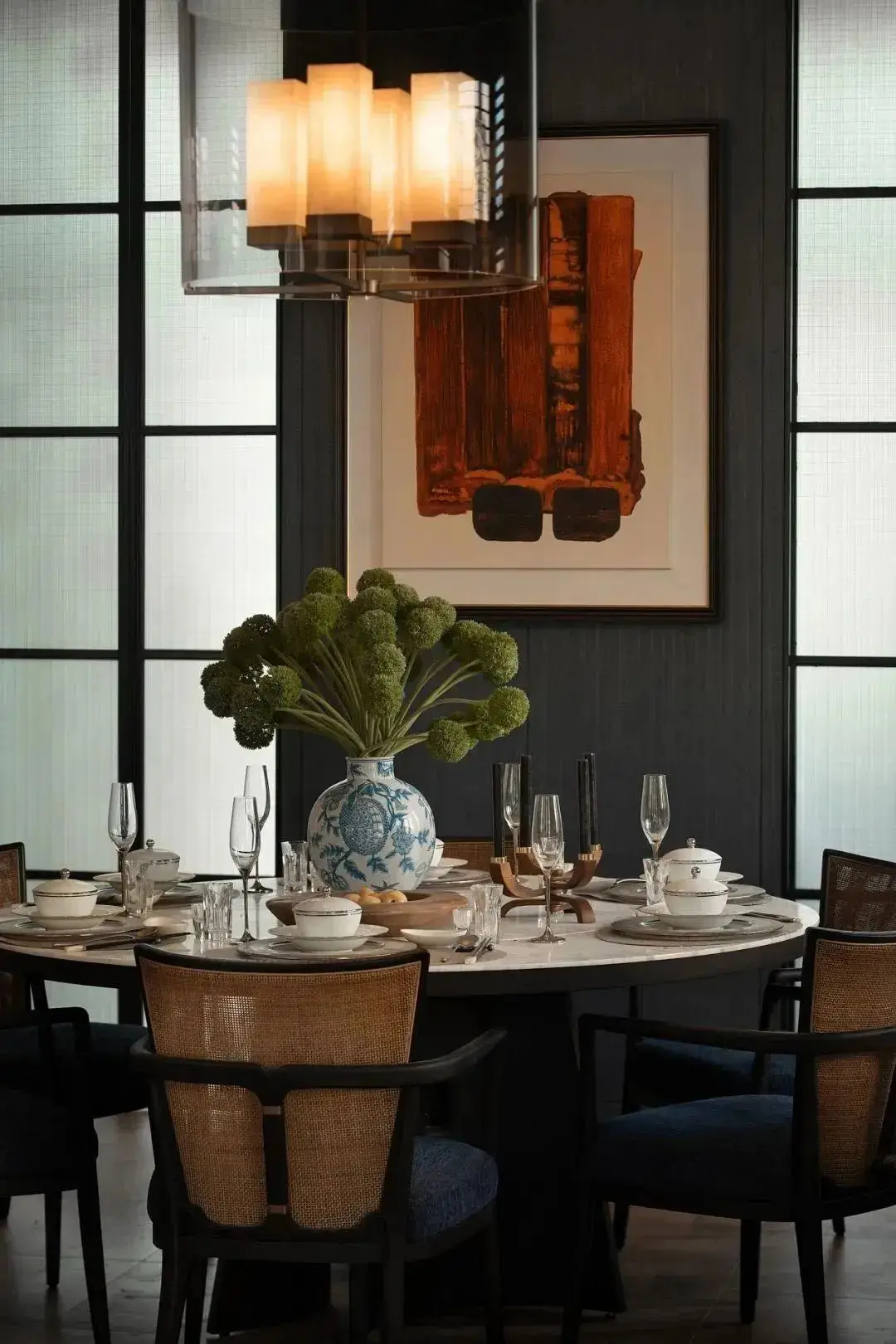 Sanhai الفرنسية الرجعية نمط التصميم الداخلي الطابق خطة غرفة 3D ماكس تقديم البناء المنزلي رسم شقة أنيقة حلم البيت