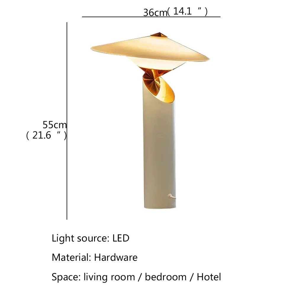 Świecąca włoski styl lampa stołowa w stylu Vintage prosta konstrukcja z oświetleniem nocne biurko LED do domowego salonu hotelowego