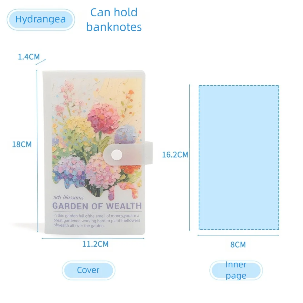 Save Money 100 Envelopes Money Saving Challenge Waterproof Reusable Money Collection Book Large Capacity Oil Painting