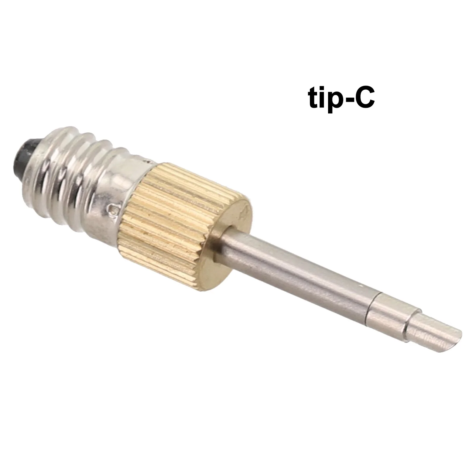 Soldering Iron Tip Copper+Steel E10 Silver+Gold Welding 1.97inch Workshop Electric Home Interface Interface Battery