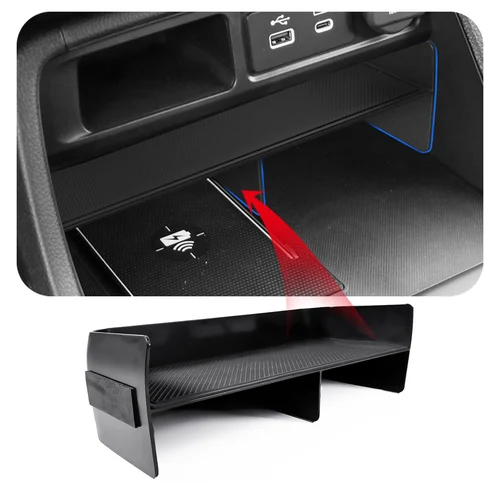 Imagen 2 del producto Caja de almacenamiento de Control Central para Honda Pilot 2023 2024 2025, soporte de caja de almacenamiento multifuncional para coche, bandeja organizadora, accesorios