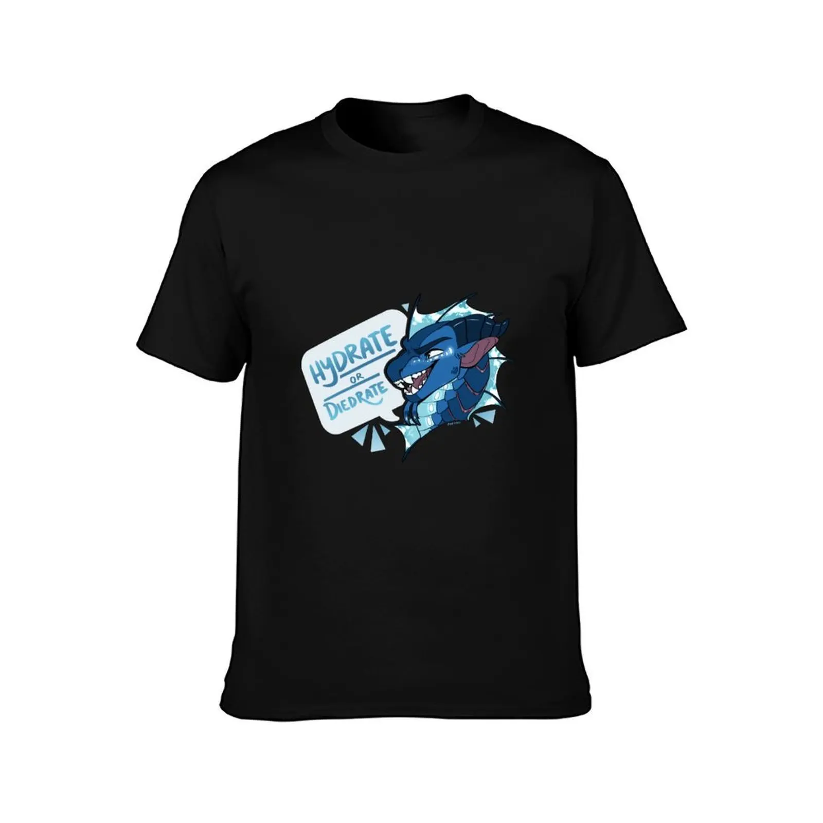 Hydrate or Diedrate! Tsunami WOF Wings of Fire T-Shirt, Summer Casual Cotton Tee, Oversized Streetwear Tops, Unisex Men Women